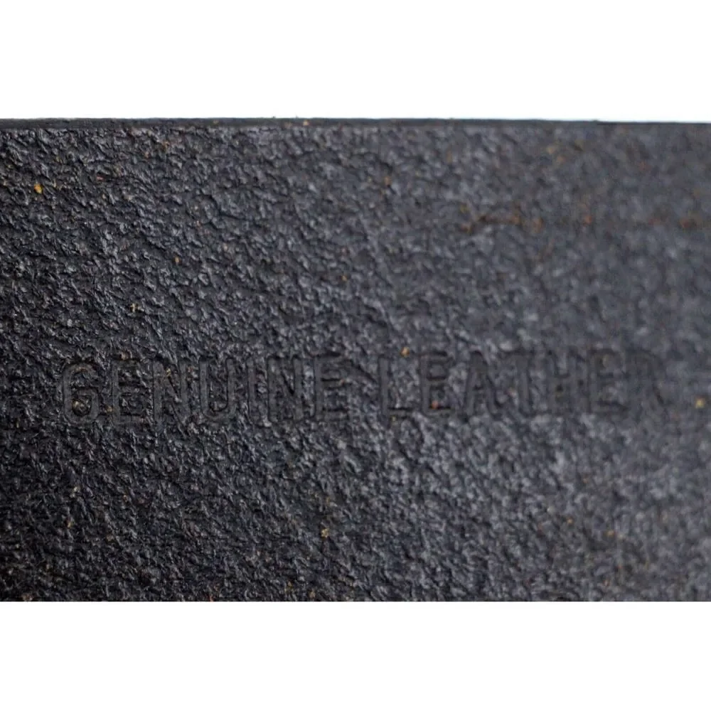 SADDLE BLACK GENUINE LEATHER 1.5